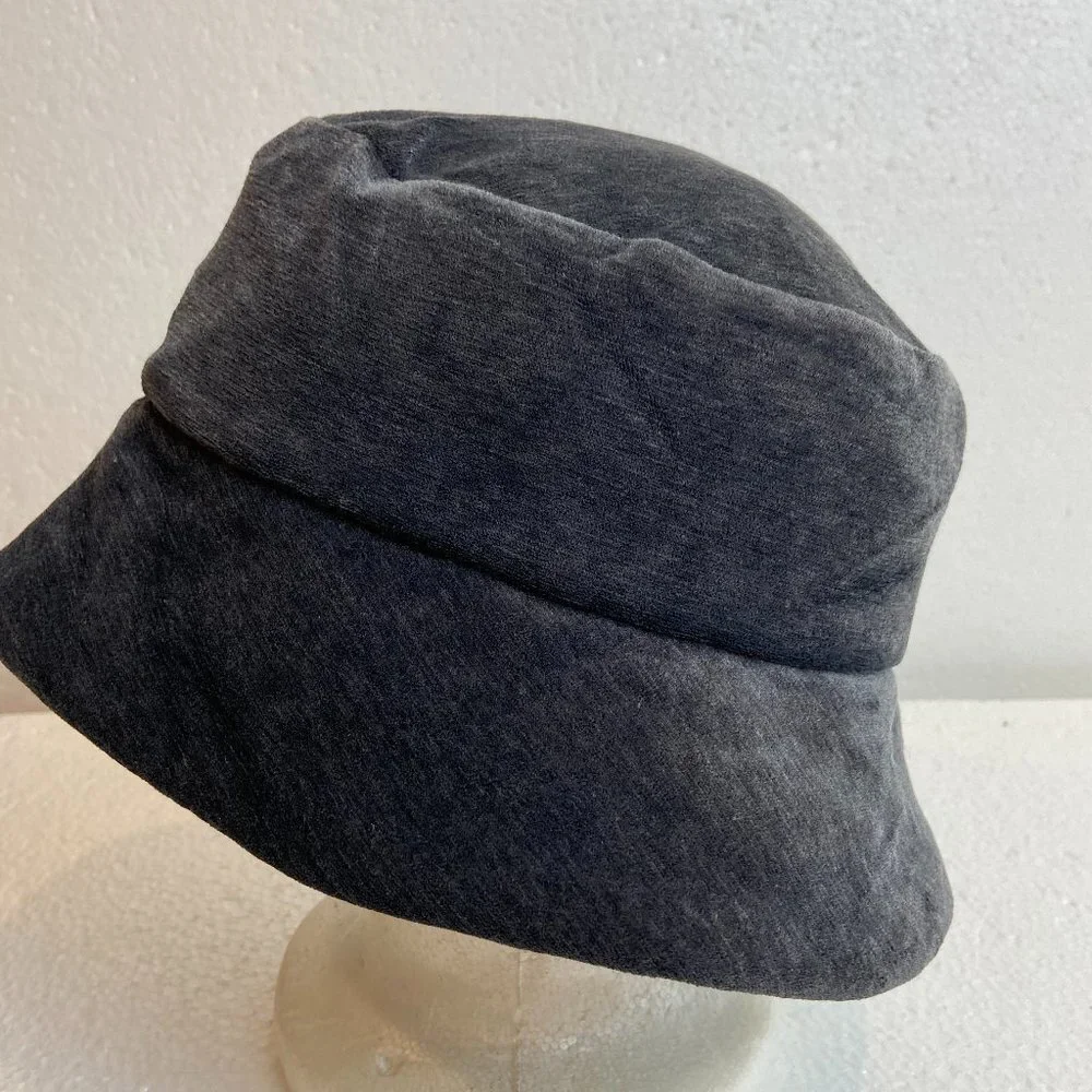 Charter Club Cloche Hat Gray Velours
